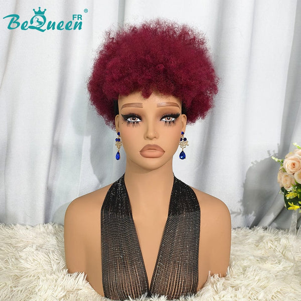 BeQueen Perruque “Finna” Pixie à bandeau Curly avec frange