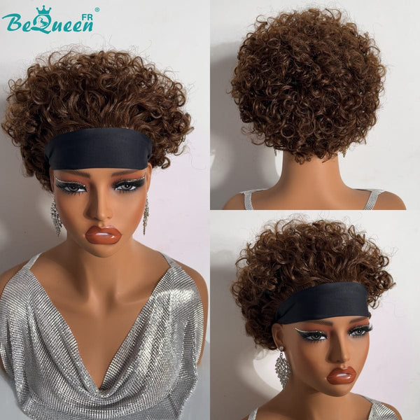 BeQueen Perruque “Ursula” Pixie à bandeau Curly avec couleurs