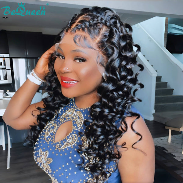 BeQueen Wig "Antra" in Closure Body wave Brown 