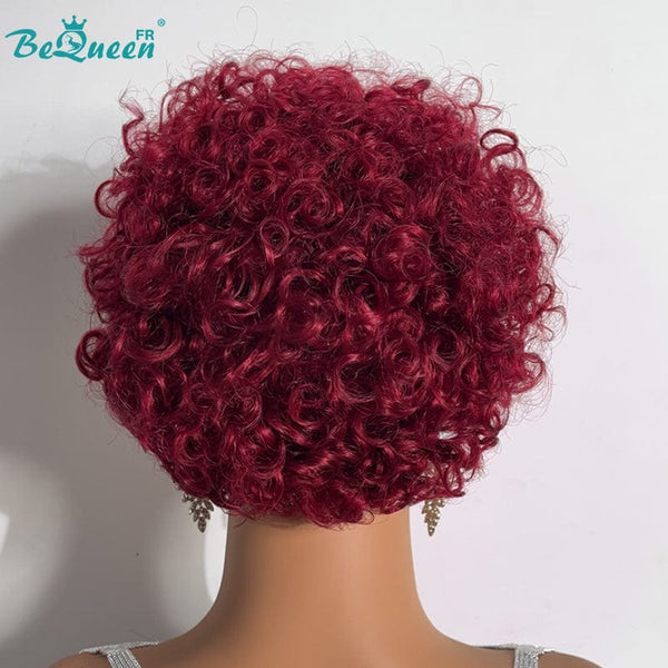 BeQueen Curly Headband Pixie Wig