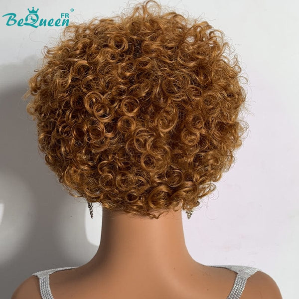 BeQueen Curly Headband Pixie Wig