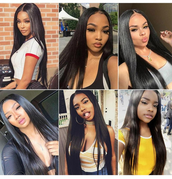 BeQueen Straight Hair Weave Bundles Indisches Haar 100 % Echthaar 10A 