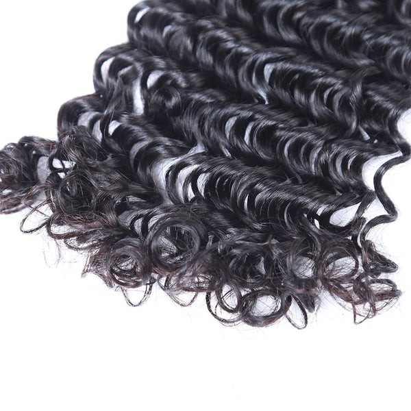 BeQueen Deep Wave Indische Haarwebart Bundles 100 % Echthaar 10A 