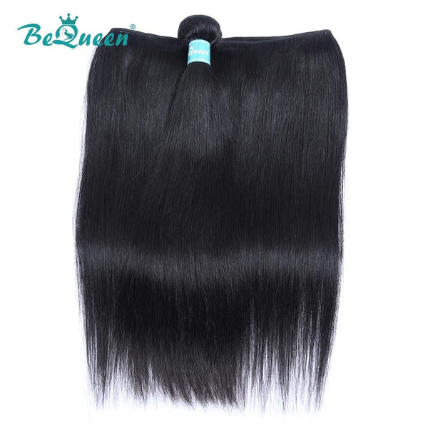 BeQueen Straight Hair Weave Bundles Malaysisches Haar 100 % reines Haar 10A 