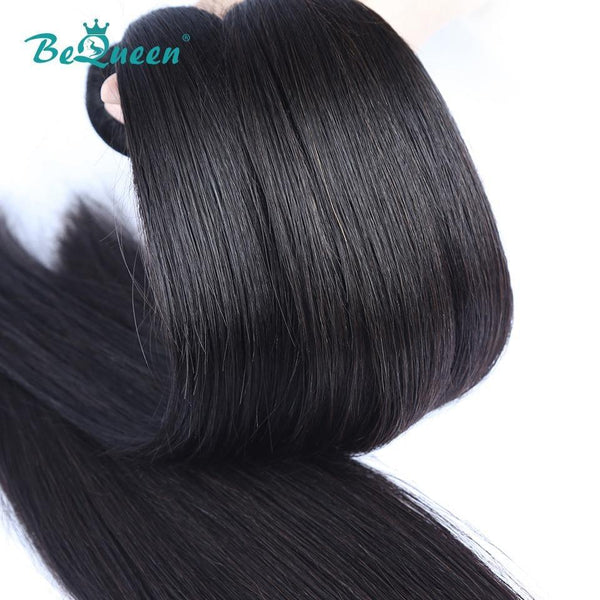 BeQueen Straight Hair Weave Bundles Malaysisches Haar 100 % reines Haar 10A 