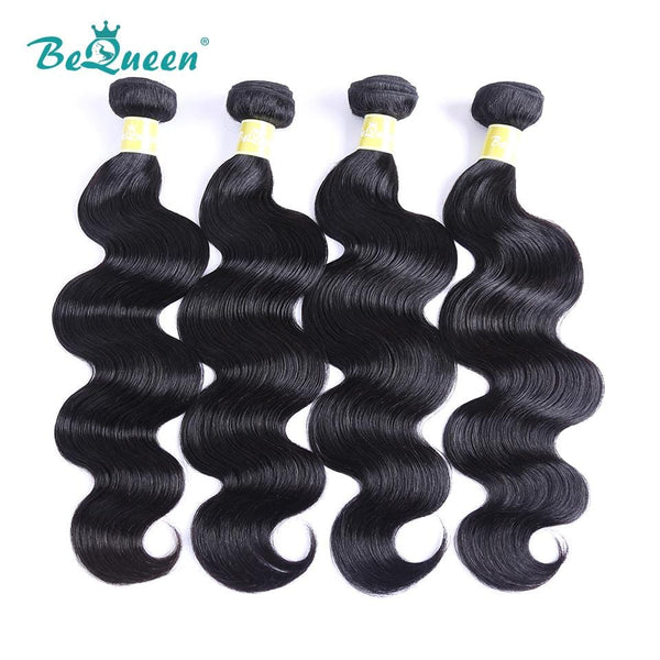 BeQueen Body Wave Weave Bundles Peruanisches Haar 100 % reines Haar 12A