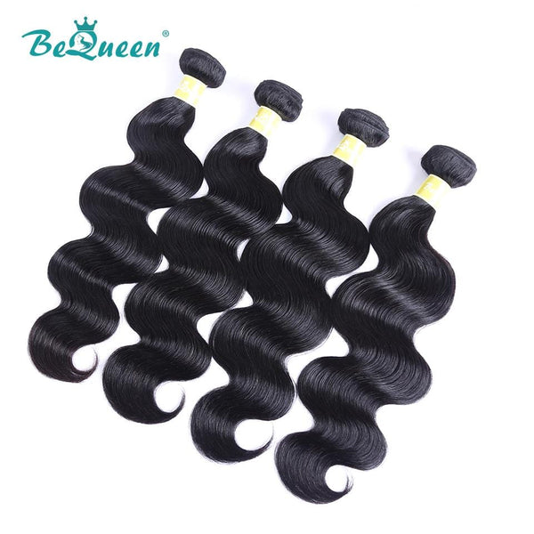 BeQueen Body Wave Weave Bundles Peruanisches Haar 100 % reines Haar 12A