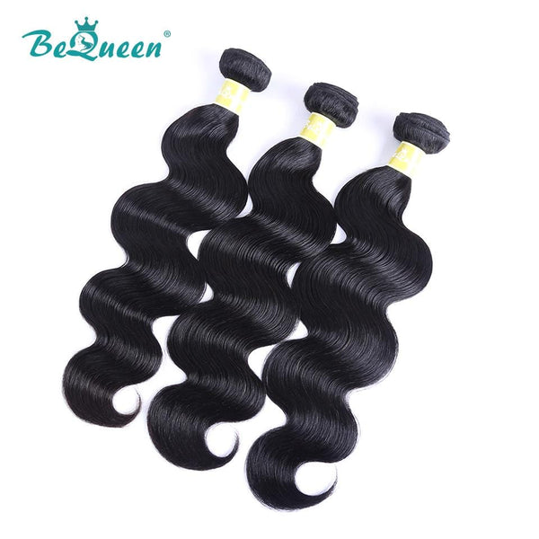 BeQueen Body Wave Weave Bundles Peruanisches Haar 100 % reines Haar 12A