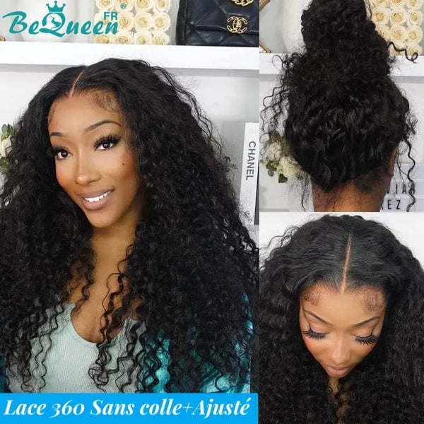 BeQueen "Alice" Long 360 Lace Curly Wave Wig with Invisible Adjustment Band Ready to Wear Glueless+Pre-bleached 