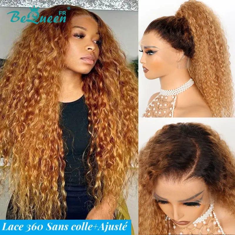 BeQueen Eva Long 360 Lace Curly Wave Wig with Invisible Adjustment B BeQueenWig FR