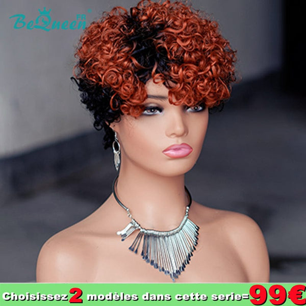 Bequeen 99€ = 2 wigs “Chelsea” Wig Black and Orange Root 