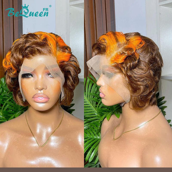 BeQueen 99€=2 perruques Perruque "Ines" Marron mix Orange