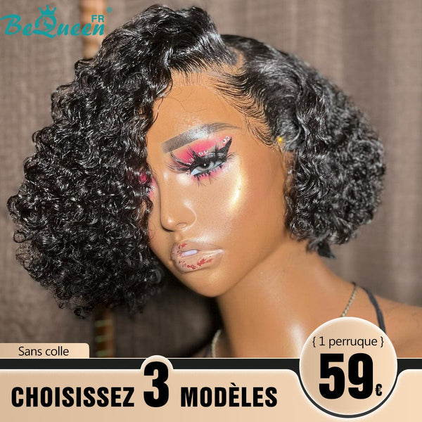 BeQueen 179€=3 wigs "Paula" BOB Wig 8 Inch Glueless 