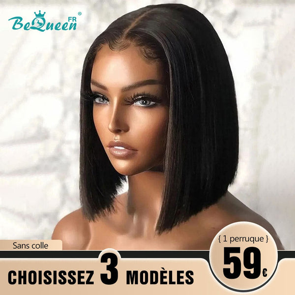 BeQueen 179€=3 wigs "Sonia" BOB Wig 8 Inch Glueless 