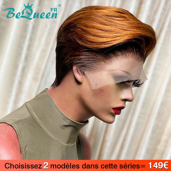 BeQueen 2 Perruques=149€ "Chris"Marron Light