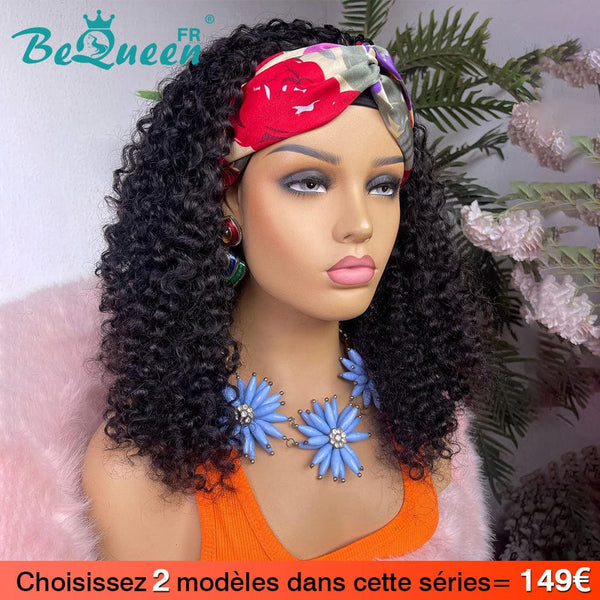 BeQueen 2 Perruques=149€ Perruque Curly wave En Bandeau