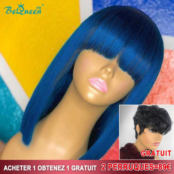 BeQueen 89€=2 perruques Perruque Yumi Bleu