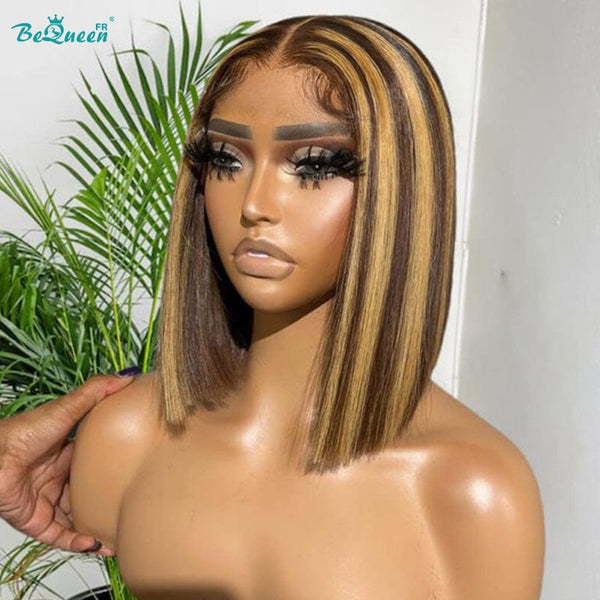 BeQueen "Bonnie" Customized Straight Bob Wig Ready to Wear Glueless 4X4 