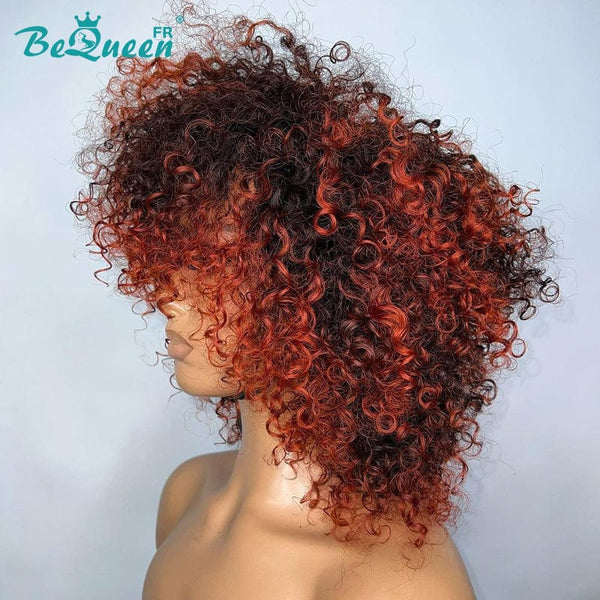 BeQueen "Dysis" Perruque Bob Curly Wave avec Frange