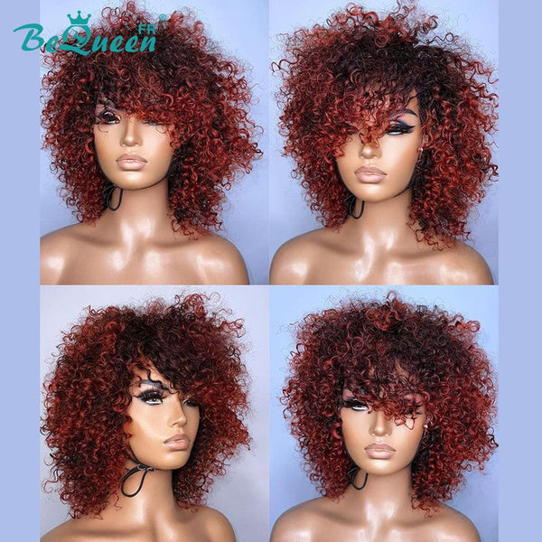 BeQueen "Dysis" Perruque Bob Curly Wave avec Frange