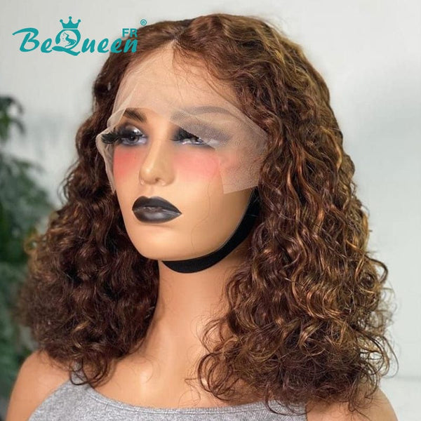 BeQueen "Kristen" Perruque Bob Deep wave avec Lace Frontale