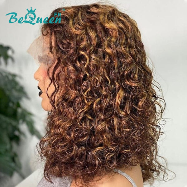 BeQueen "Kristen" Perruque Bob Deep wave avec Lace Frontale