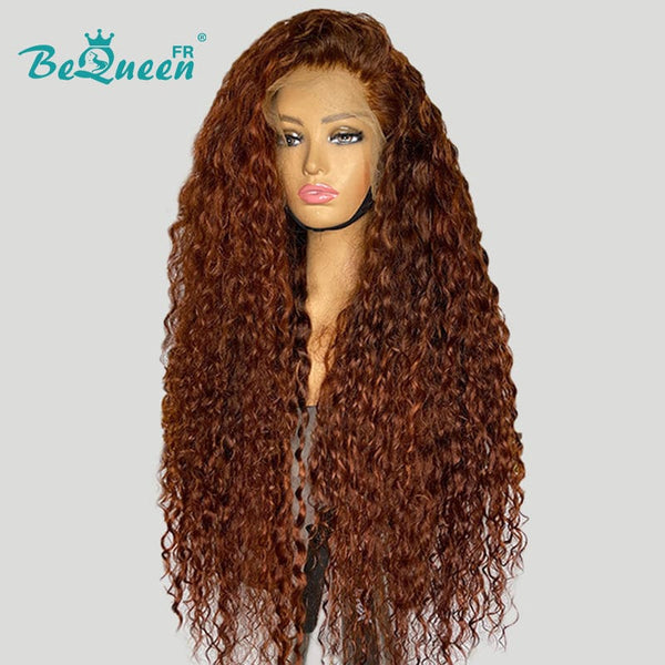 Bequeen "Léa" Long Curly wave Brown wig with 13x4 lace frontal 