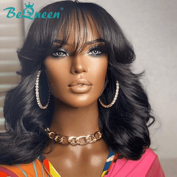 BeQueen Perruque Bob "Alison" Closure Body Wave avec Frange