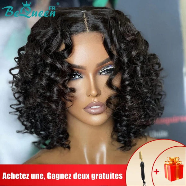 BeQueen Perruque Bob frontale "Nancy" Loose Deep Wave