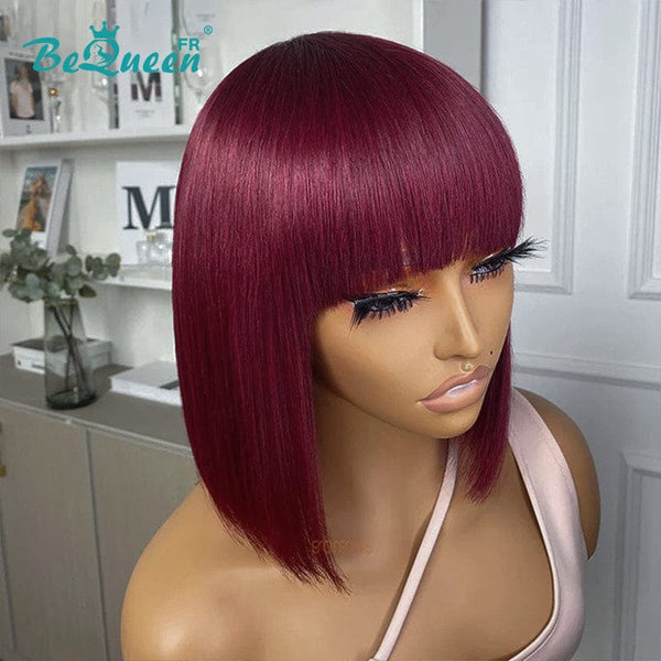 BeQueen Perruque “Yumi” Rouge Bordeaux Prix En Gros