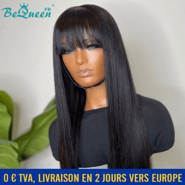 BeQueen "Lisa" 18 inch Long Straight Wig with Bangs In France 