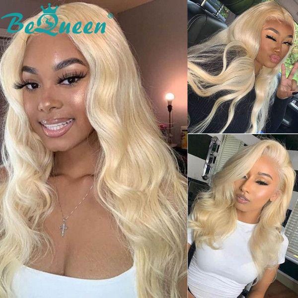 BeQueen "Elsa" Long Body Wave Blonde Wig with 360 Lace