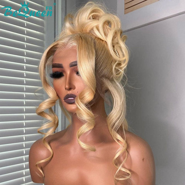 BeQueen "Elsa" Long Body Wave Blonde Wig with 360 Lace