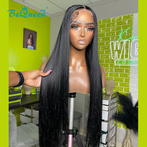 BeQueen "Mina" 28 inch Long Straight Lace Front Wig In France 