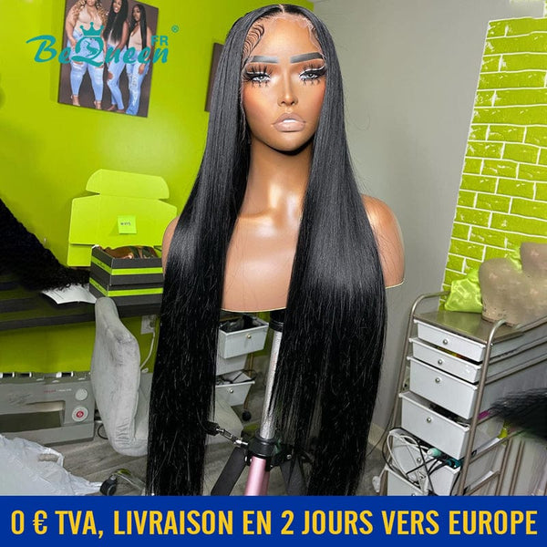 BeQueen "Mina" 28 inch Long Straight Lace Front Wig In France 