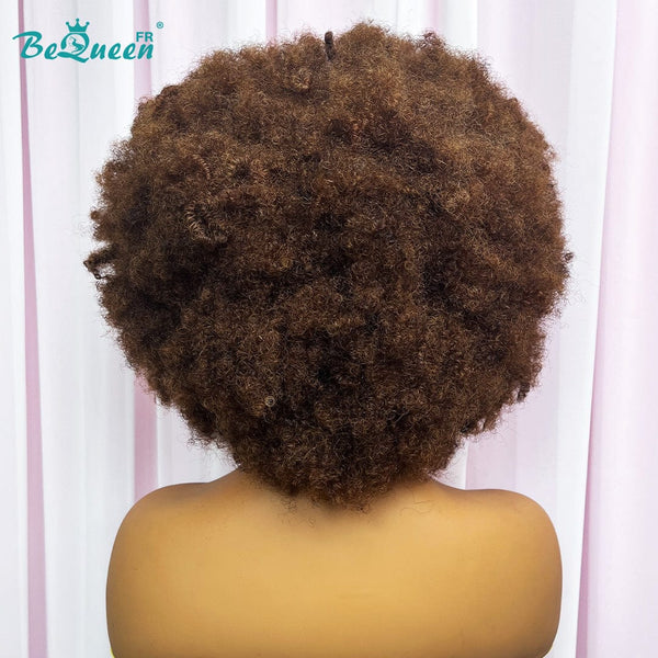 BeQueen “Addi” Afro Curly Curly Edges Bob Wig with 13x4 Lace Front 