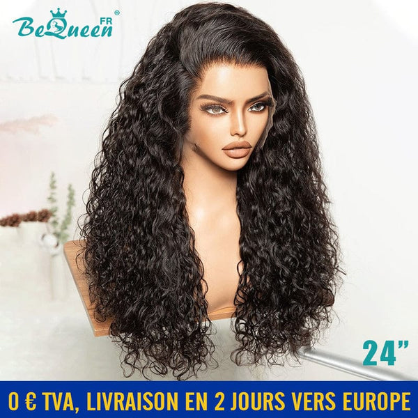 BeQueen "Alice" Perruque Longue Curly Wave 24 Pouces avec Lace Frontale 13x4 SDD En France