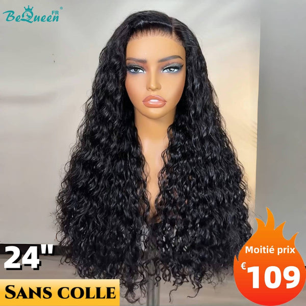 BeQueen "Alice" Perruque Longue Curly wave avec Lace Frontale 24 Pouces Prêt-à porter sans colle Moitié prix