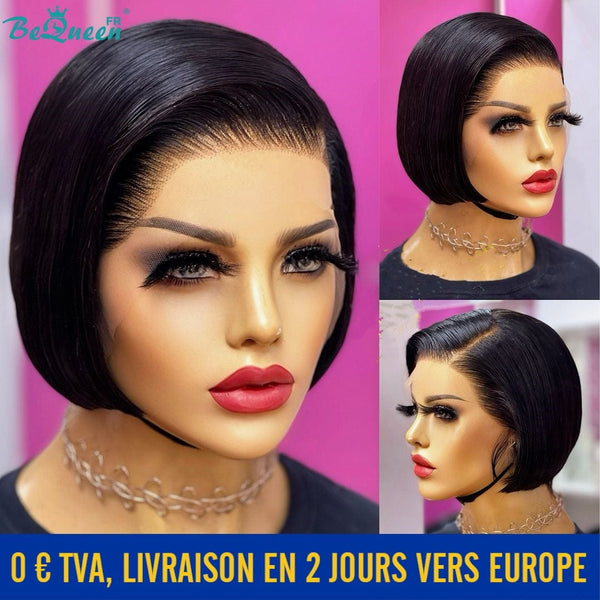 BeQueen “Betty” Perruque Pixie Lisse avec Lace Frontale en France