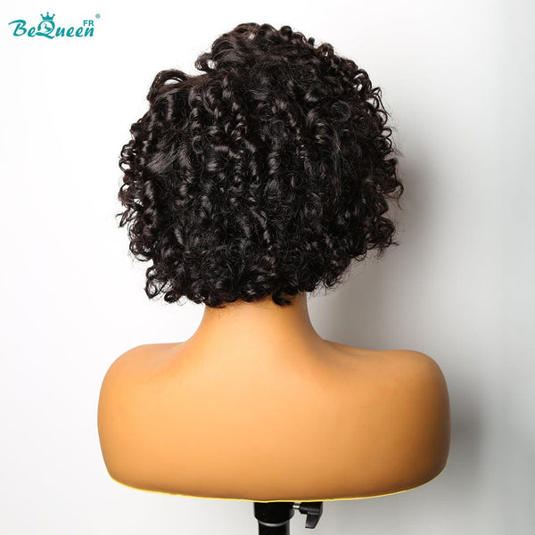 BeQueen “Demi” Perruque Bob Bords Bouclés Deep Wave avec Lace Frontale 13x4