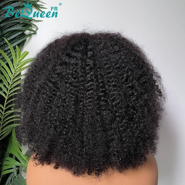 BeQueen “Addi” Afro Curly Curly Edges Bob Wig with 13x4 Lace Front 