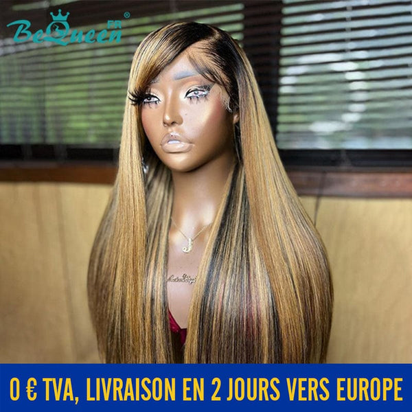 BeQueen "Eva" Long Straight 13x4 Lace Front Wig In France 