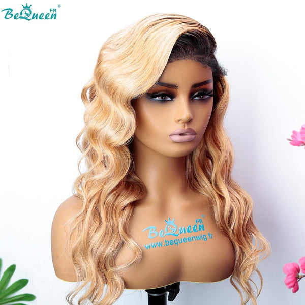 BeQueen “Jenny” Long Curly Edges Body Wave Wig with 4x4 Lace Closure 