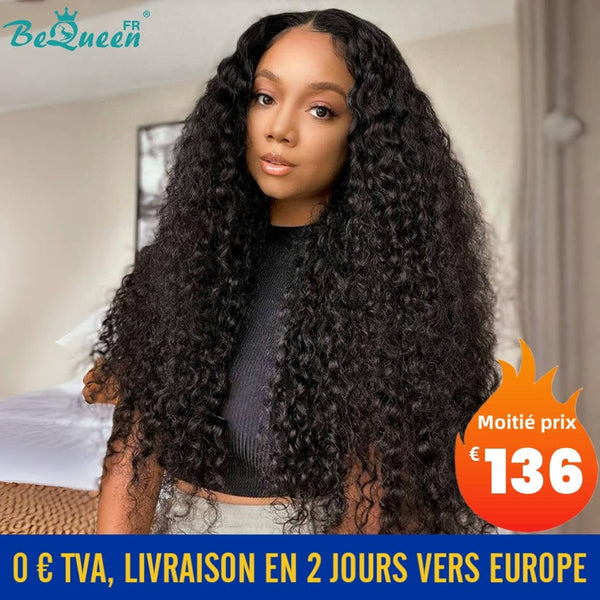 BeQueen "Jessie" Perruque Longue Deep Wave 22 pouces avec Lace Closure En France