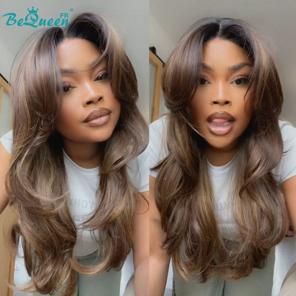 BeQueen "Tito" Perruque Longue Body wave avec Lace Frontale 13x4