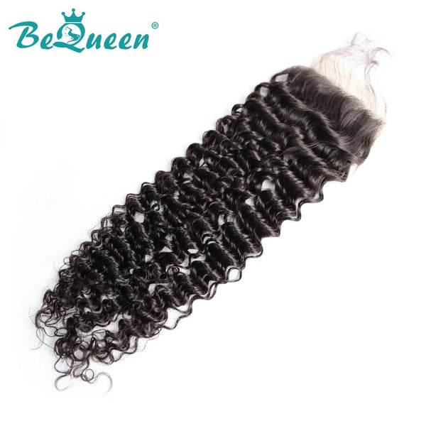 【Bequeen 】10A 100% Virgin Hair Curly Hair Lace Closure 4x4/ 5x5, Silk Based Closure - Bequeen Office Store