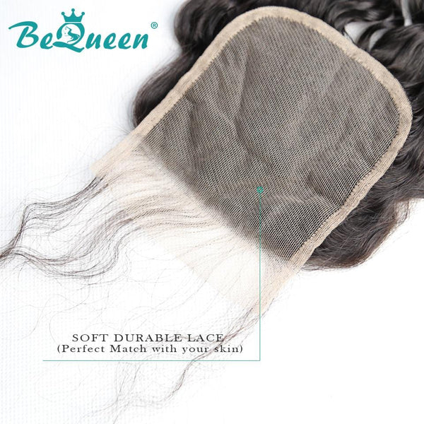 【Bequeen 】10A 100% Virgin Hair Curly Hair Lace Closure 4x4/ 5x5, Silk Based Closure - Bequeen Office Store