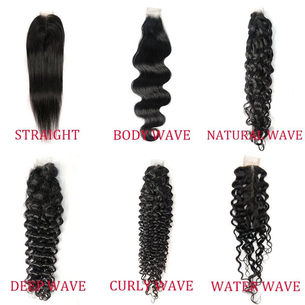 BeQueen Dentelle Closure  Kim K 2*6  100% Cheveux humains, Closure Kim K Middle Parting Cheveux de Bébé