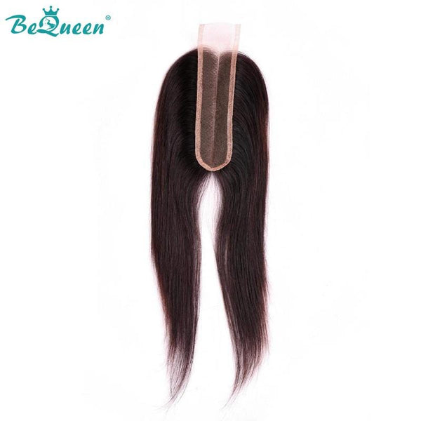 BeQueen Dentelle Closure  Kim K 2*6  100% Cheveux humains, Closure Kim K Middle Parting Cheveux de Bébé