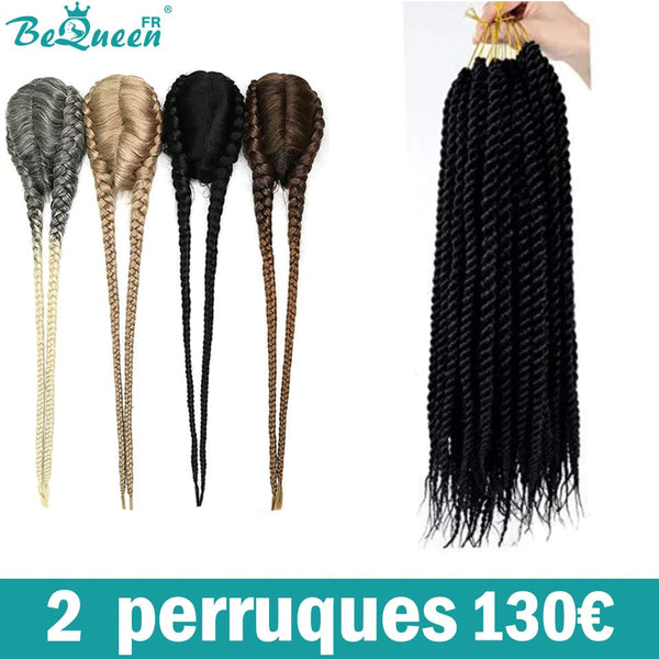 Bequeen 2 Perruques et passion twists combo NO.11